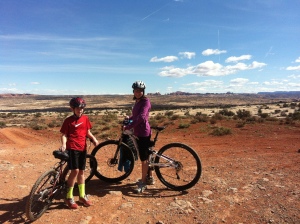 William about to embark on his first mountain bike adventure at Moab Brands.